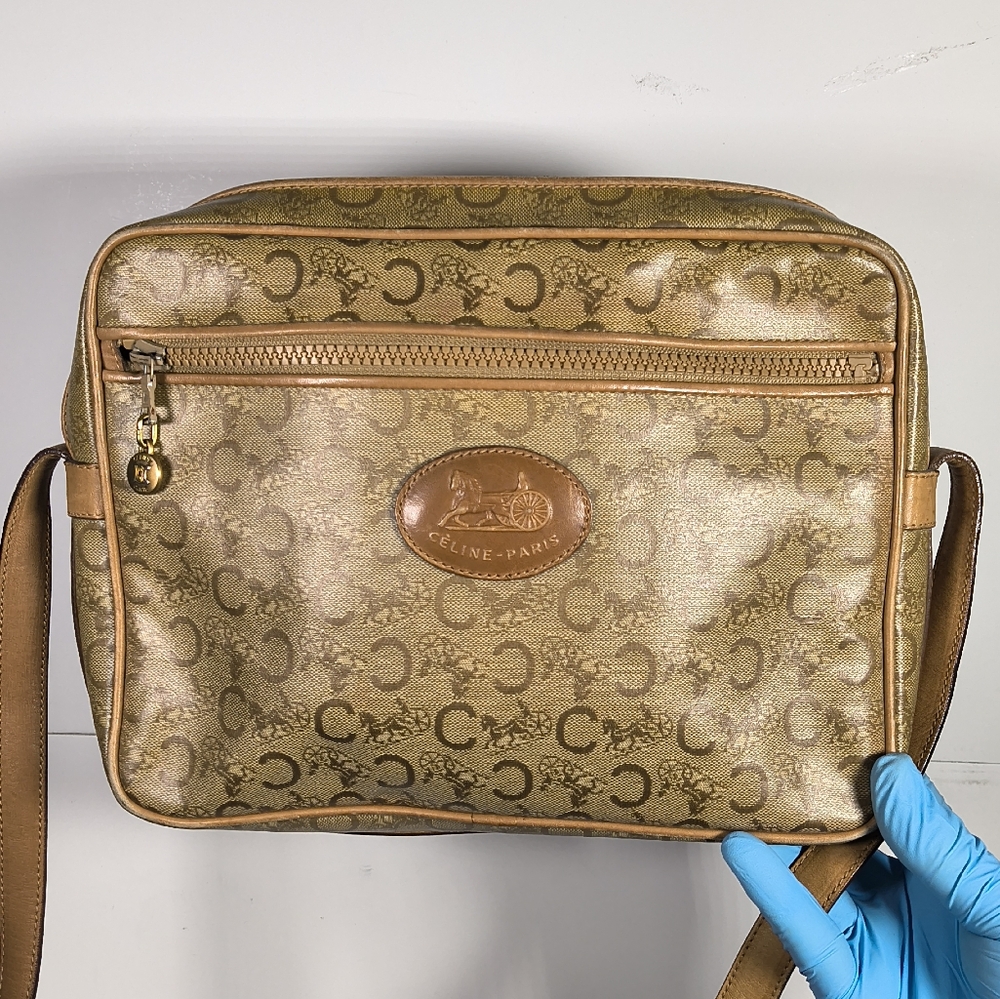 Vintage Gucci Monogram Shoulder Bag